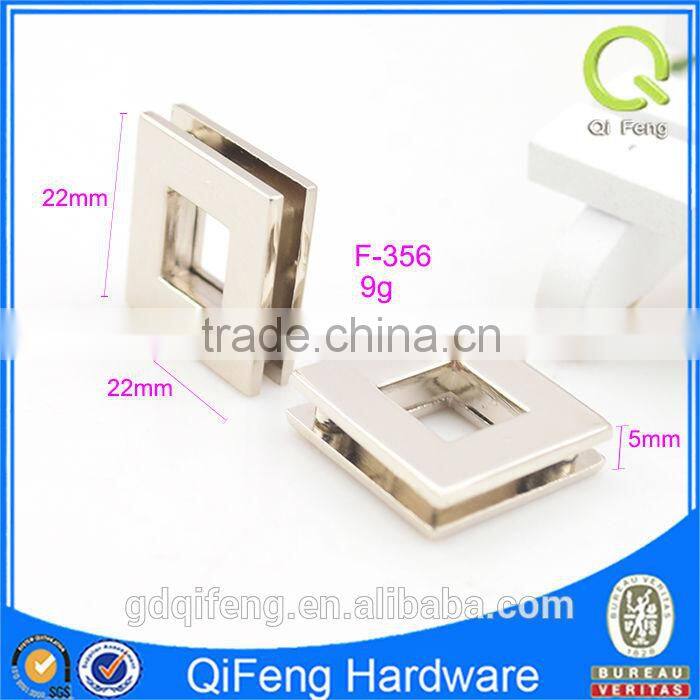 bag accessories silver square shape metal eyelets with screw