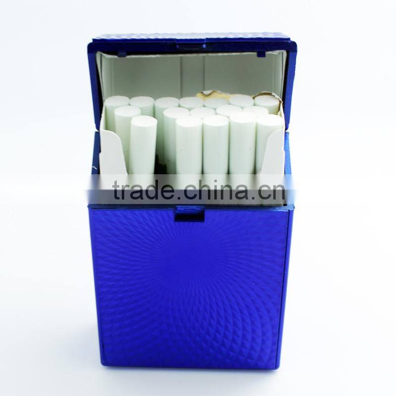 green embossed wave shape plastic cigarette case for 20s kind size 85mm cigarette pack holder