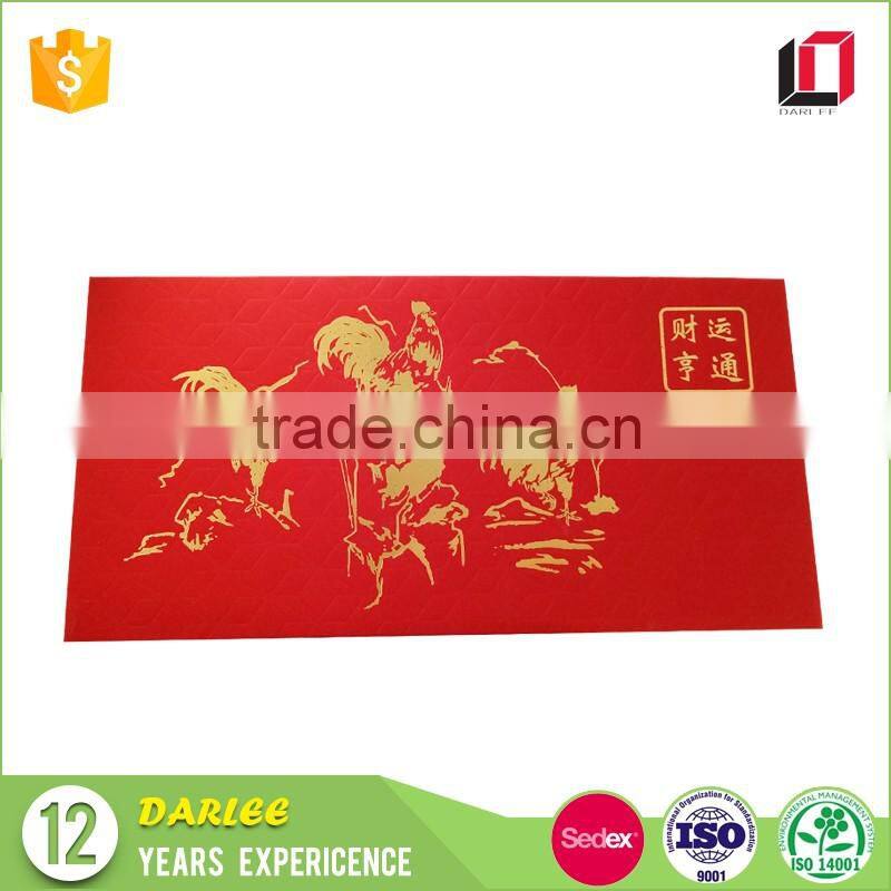 China manufacturers ang pow custom design red pocket printing with own logo