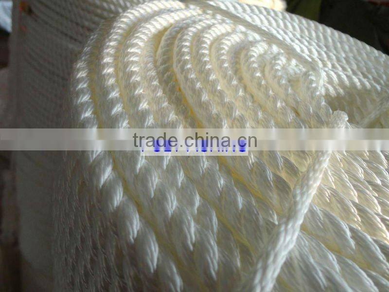 three strand nylon rope,16mm 3 strand nylon rope,tensile rope