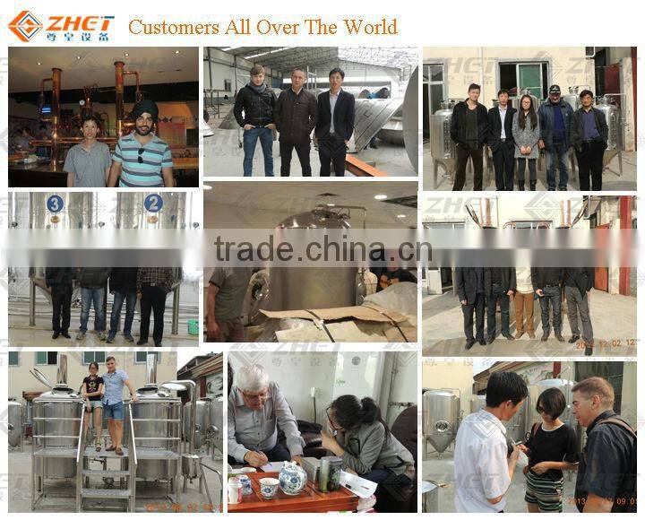 Hot sale 300l high-end skid mounted brewhouse, brew pub equipment CE/ISO 9001:2008