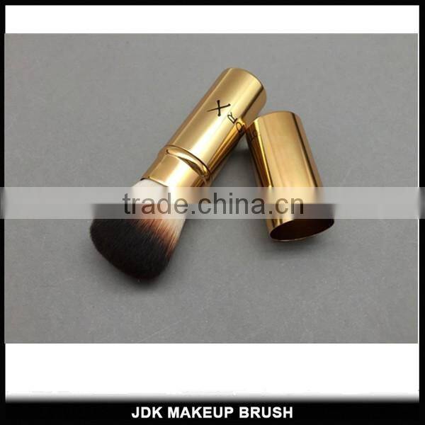 Vegan Gold Retractable Bristle Hair Brush/Personalized Makeup Brushes/Best Makeup brushes