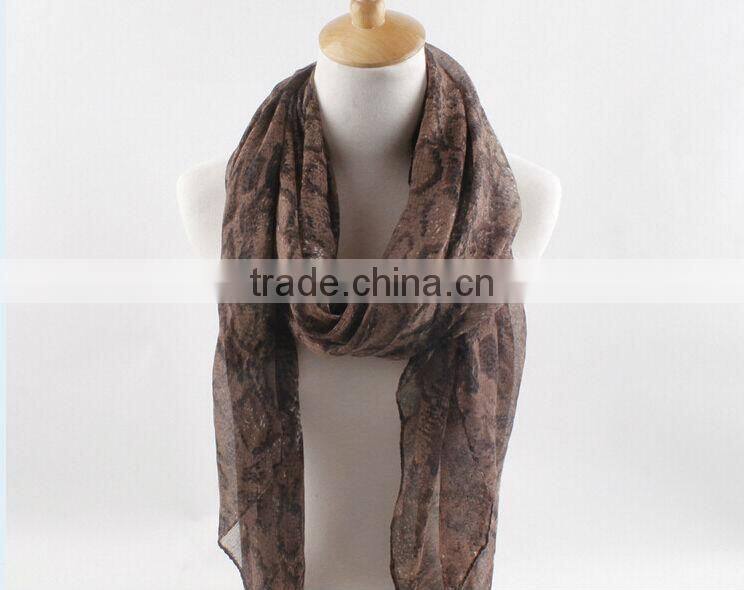 Fashion Design Women's Long Print Cotton Voile Scarf Wrap Ladies Shawl Scarves & Wrap