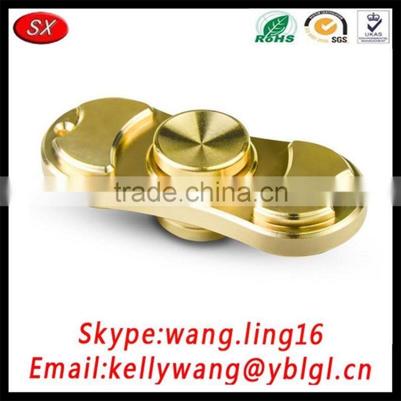 Hand Spinner Tri-Spinner Fidget Aluminium Focus Toy Brass Kids Copper ED