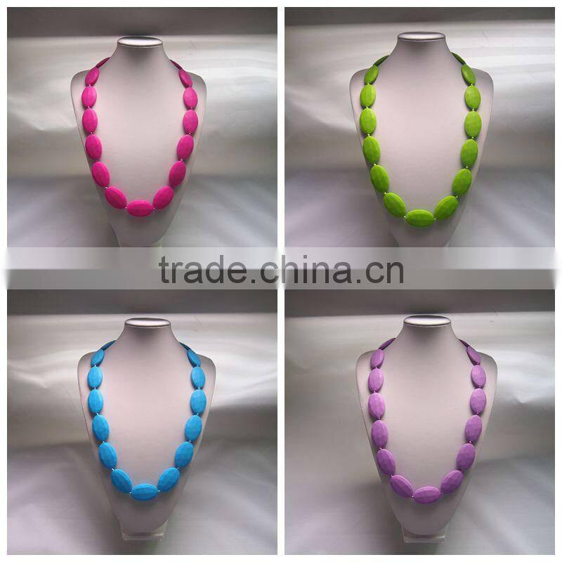 silicone teething jewelry Use color colors for you choice Necklaces Silicone Bead teething