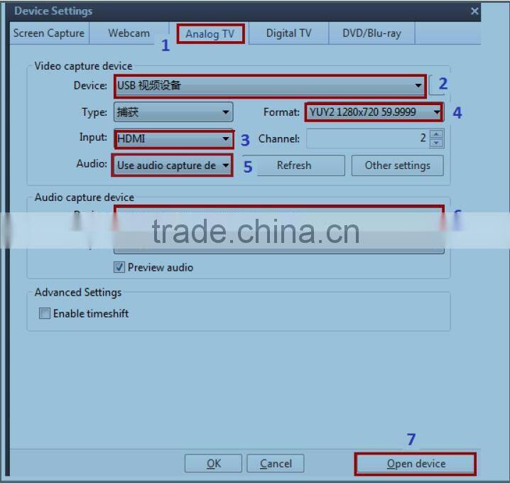 VOXLINK metal case 1080P HDMI to USB3.0 hd Video Capture card converter