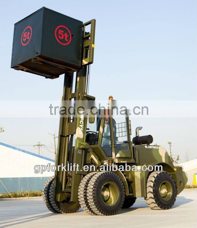 4WD 5 ton Rough Terrain Forklift Truck CPCY50
