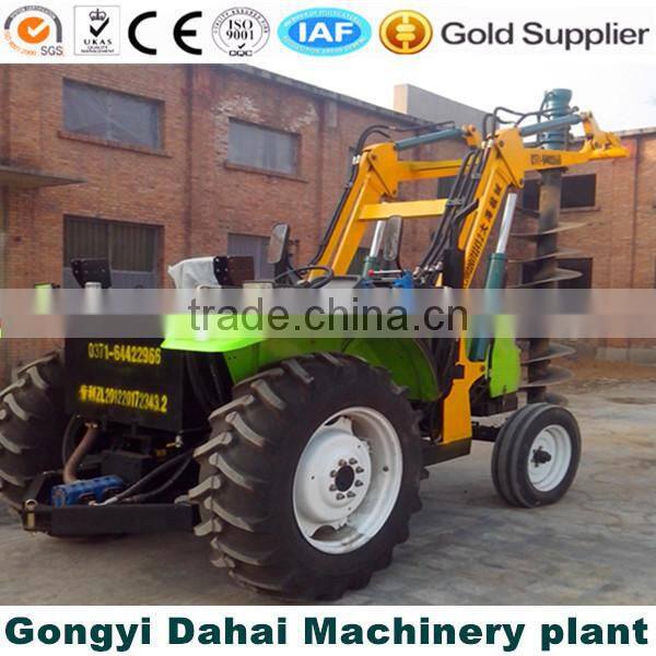 Truck mounted crane drill for power pole