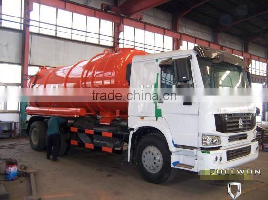 SINOTRUK 6X4 13M3-22M3 Vacuum Sewage Suction Tank Truck For Oil