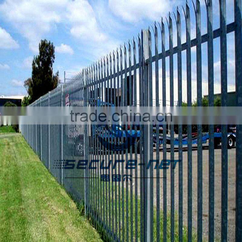 Wrought Iron Ornaments Palisade Fencing with High Security