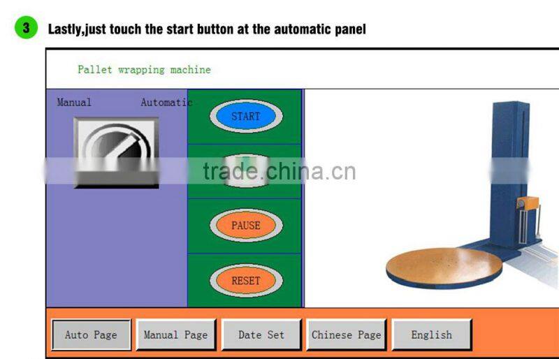 stretch wrapping machine with SIEMENS eletric parts short delivery time Factory