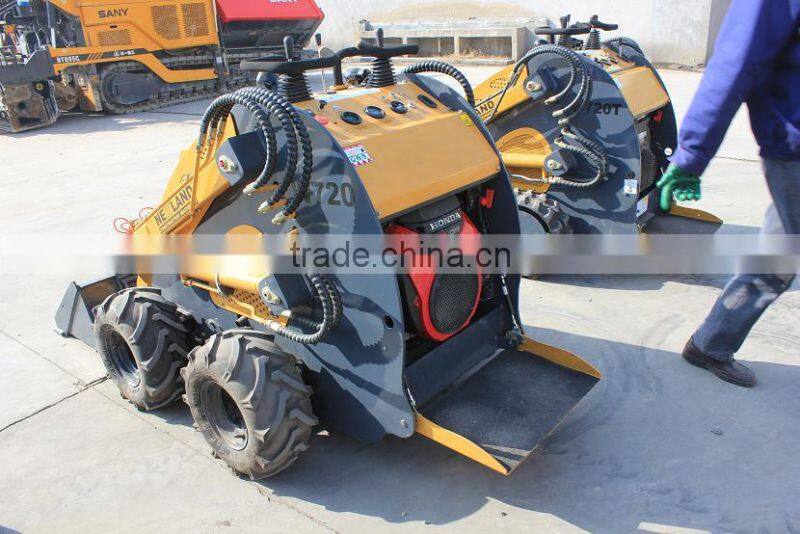 HCN brand W720/W720T mini skid steer wheel loader with B&S engine and 23hp