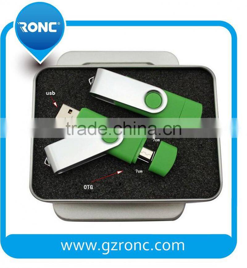 OTG usb flash drive 2 in 1 usb flash drive 8gb