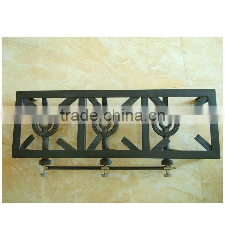 gas stove 3 burner portable cast iron gas stove