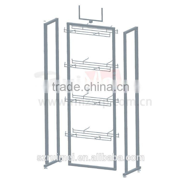 Customized floor standing slipper display rack