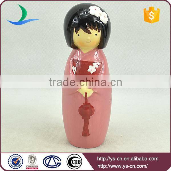 Japanese stylish toy lassock decoration, red beautiful girl