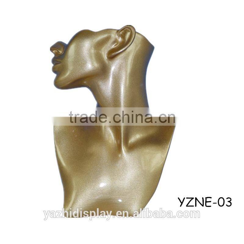 Fashion female bust mannequin for jewelry and earing display