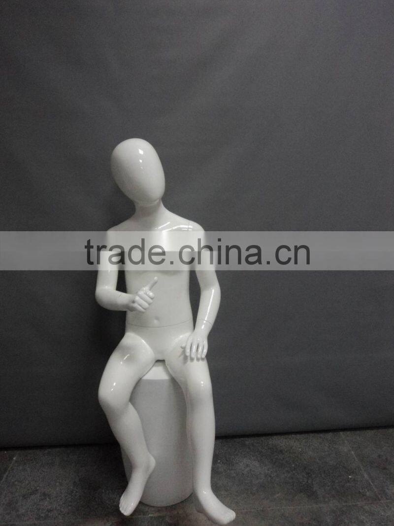 Fashion little boys size model, sitting child mannequin for sale