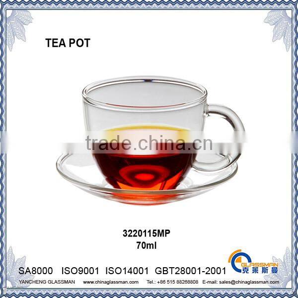 clear borosilicate glass tea pot TC115MP