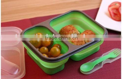 Silicone disposable picnic lunch box