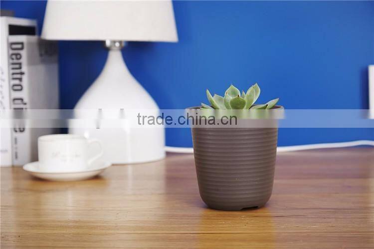 Plastic Round Resin succulent Plant Pot/Cactus Plant Pot Flower Pot