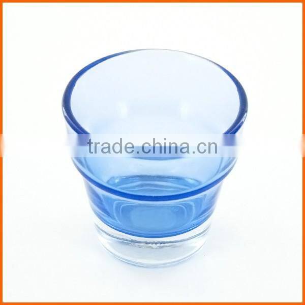 Wholesale factory price colorful thick glass candle holder