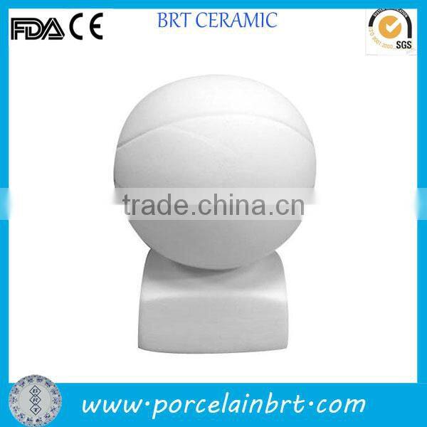 Trophy keepsake bisque Ceramic Basketball
