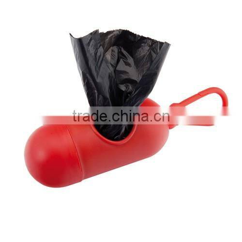 dog cleaning bag dispenser with 15 bags,dog bag dispenser