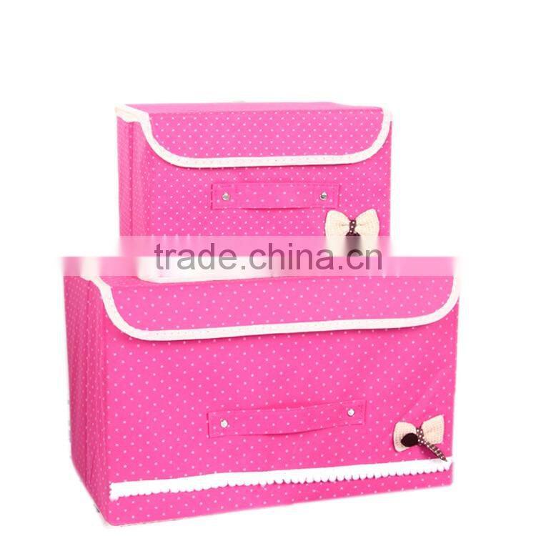 N490 New Arrival Household Non Woven Box Foldable Storage box