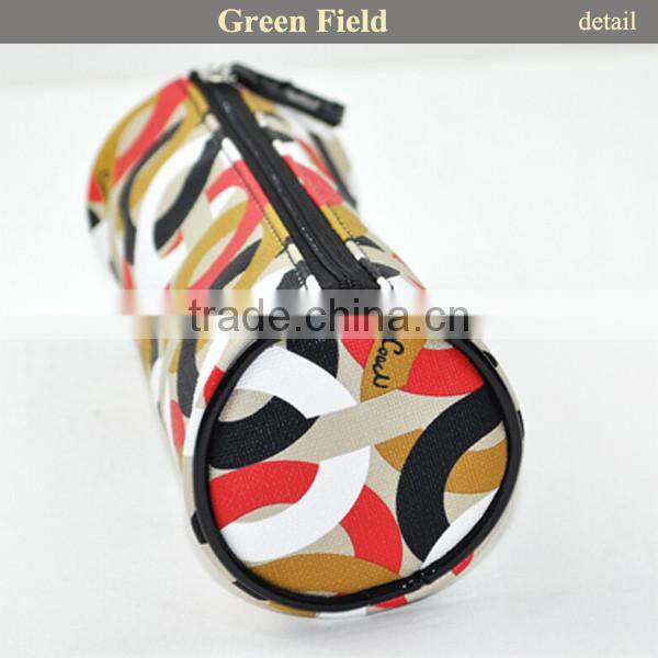 2017 fashion leisure pu stationery bag pencil case for teenager