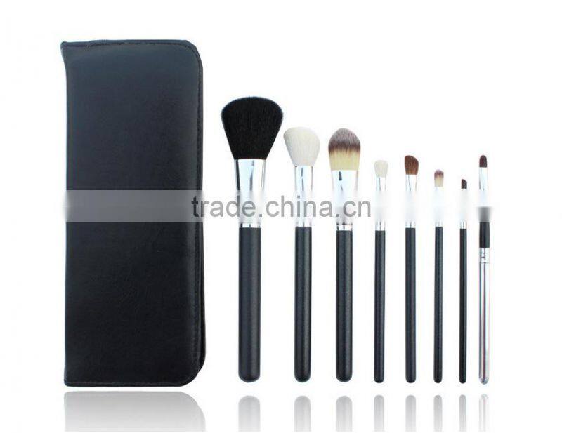 8 pcs professional popular makeup brushes cosmtic Beaty brush black set