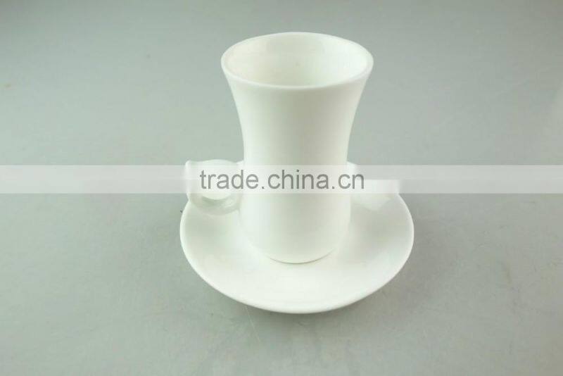 cheap beautiful shape porcelain coffee tea set tableware cup and saucer