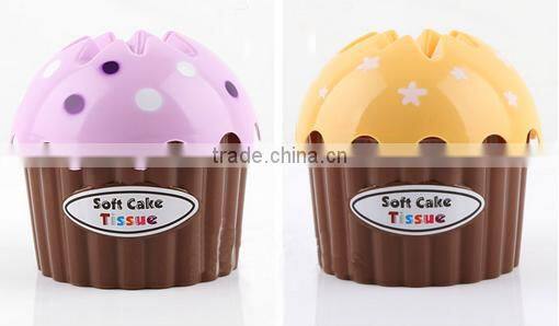 Wholesale Stock Small Order Ice Cream Plastic Tissues Storage Box Napkin Holder