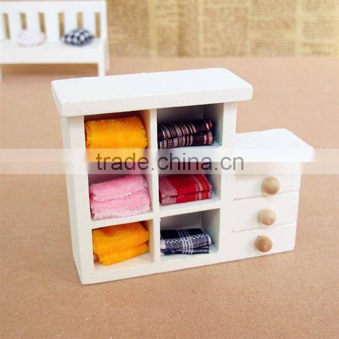 Mini White classic furniture toys,shooting props,Wooden cabinets