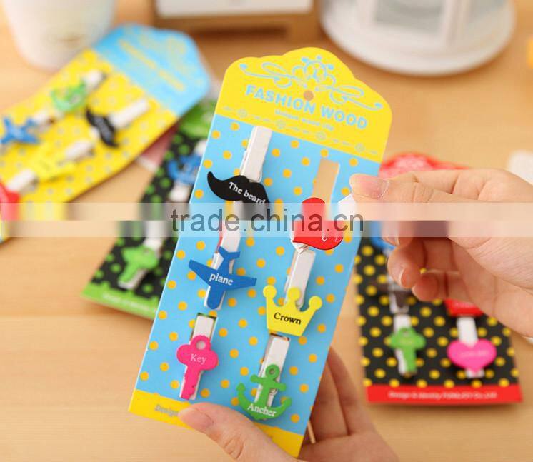 wooden photo clip holder,memo clip