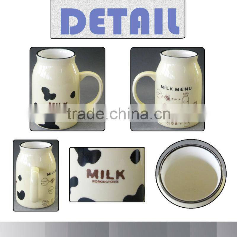 Milk Mug,Creative bottle,ceramic shape cup