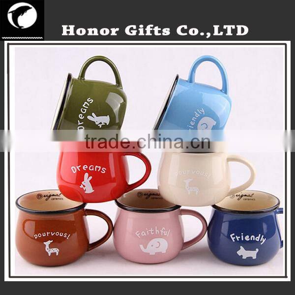 2015 Top Quality Cheaper Bulk Colorful Ceramic Coffee Mug