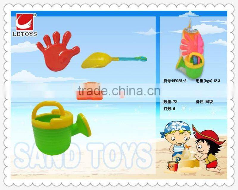 eco plastic 4PCS beach toys play set with watering can for children for sale