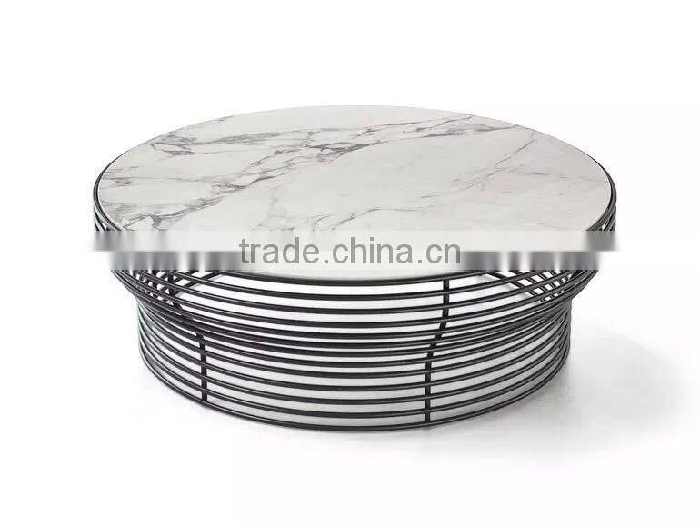 Alibaba online shopping power coating frame metal coffee table high qualtiy