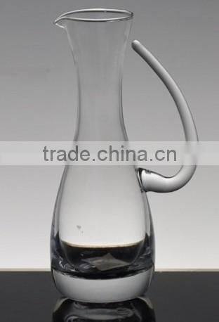 wholesale hand blown clear polish crystal red glass decanter