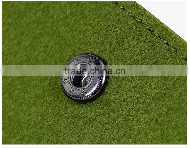 Eco Friendly Personalized Grey Felt Card Holder for available