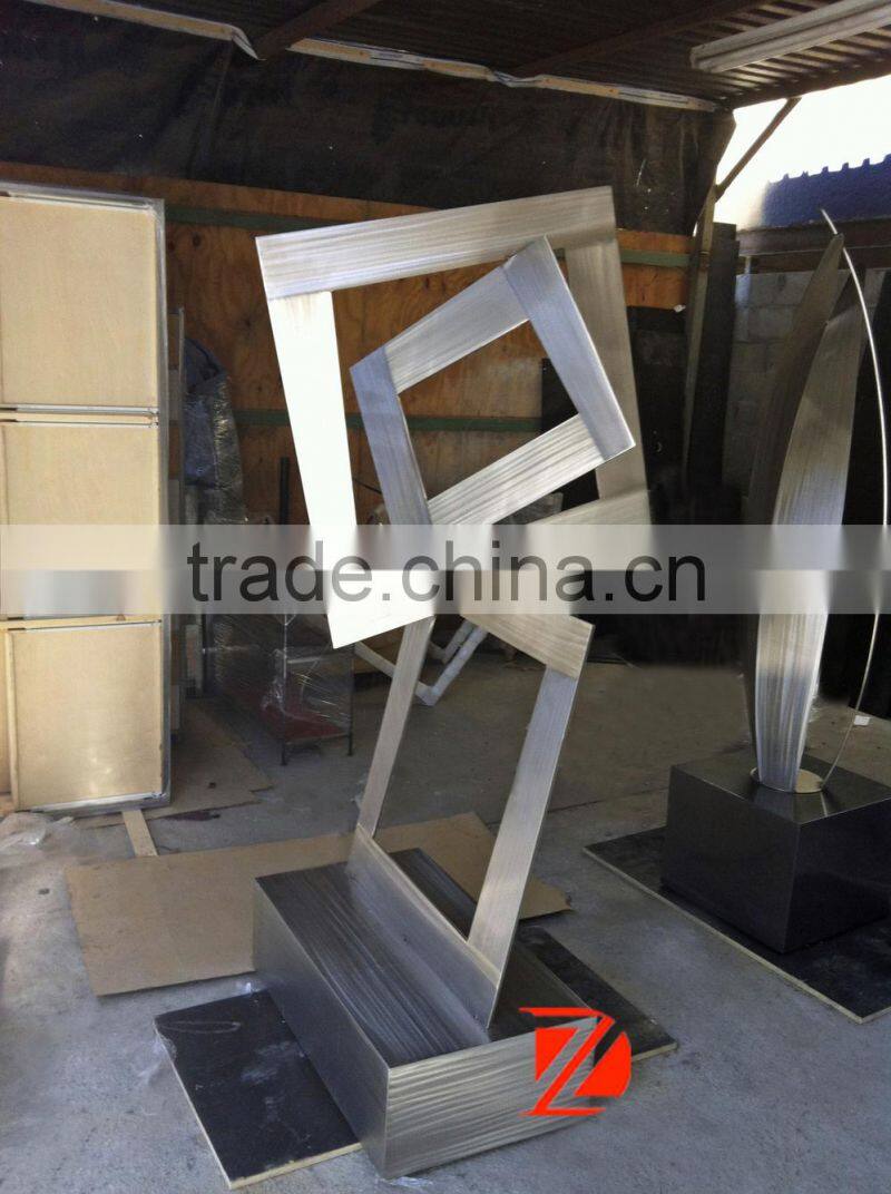Popular New Product Stainless Steel Quadrate Style Sculpture