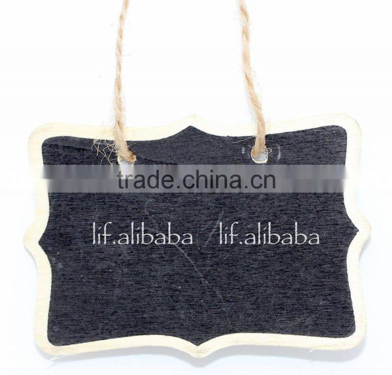 Wooden mini blackboard ; Two-sided Wooden mini chalkboard ; Double-sided mini message board