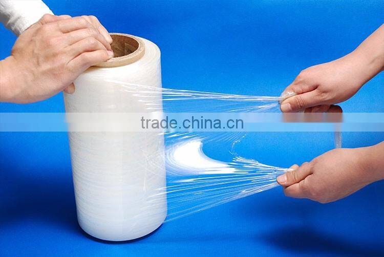 Pallet stretch 17 micron 300m,lldpe stretch film wrapping