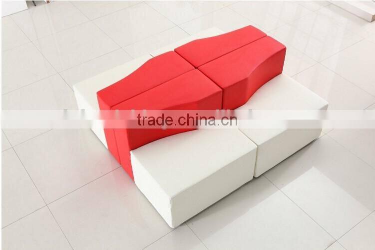 modern colorful backrest sofa chair hotel lobby fabric divan sofa stool cafe shop display furniture