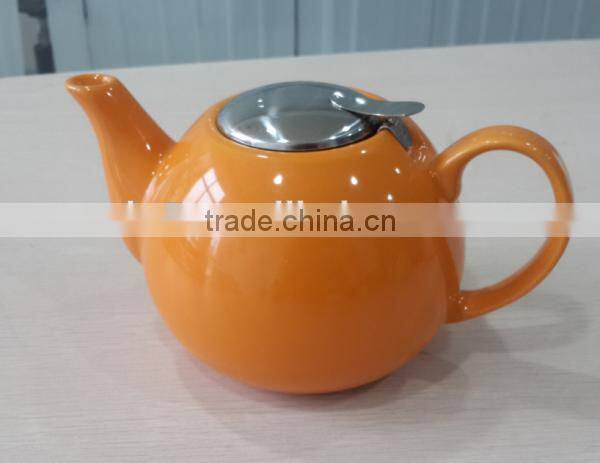 BTHJC-1 Ceramic 1.2L with stainless steel lid and infuser teapot