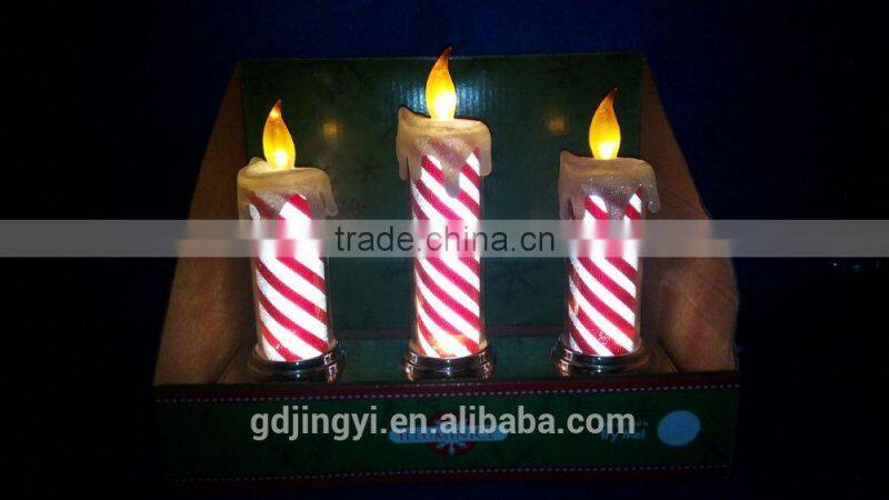 LED Light Acrylic colorful candle table decoration for 2015