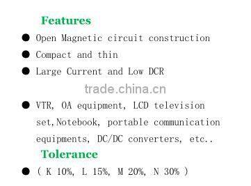Open magnet power choke inductor