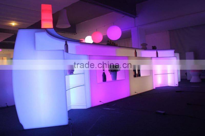2015 hot sale led bar table new design led bar table / party bar counter