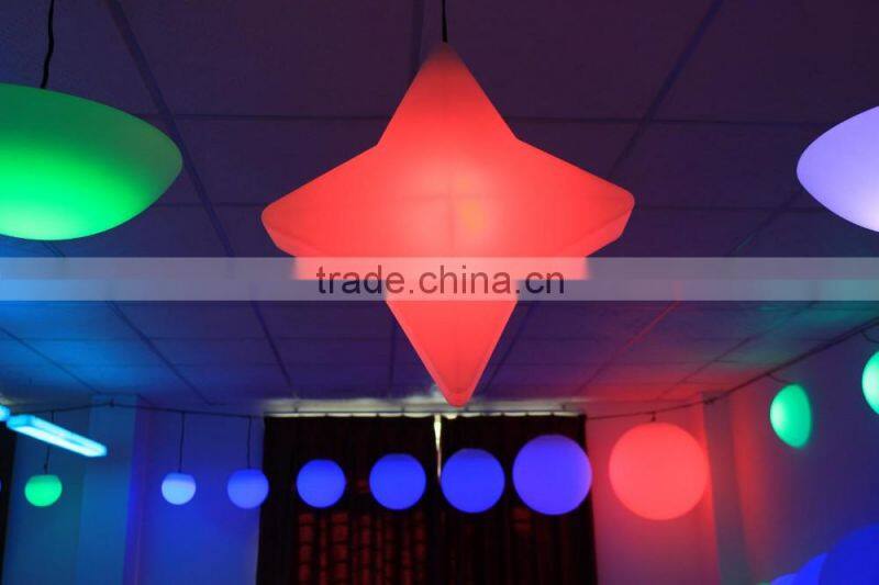 Popular illuminated 16 colors changing LED star shaped light